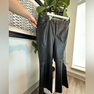 ELOQUII | Size 20 Faux Leather Flare Leg Trouser